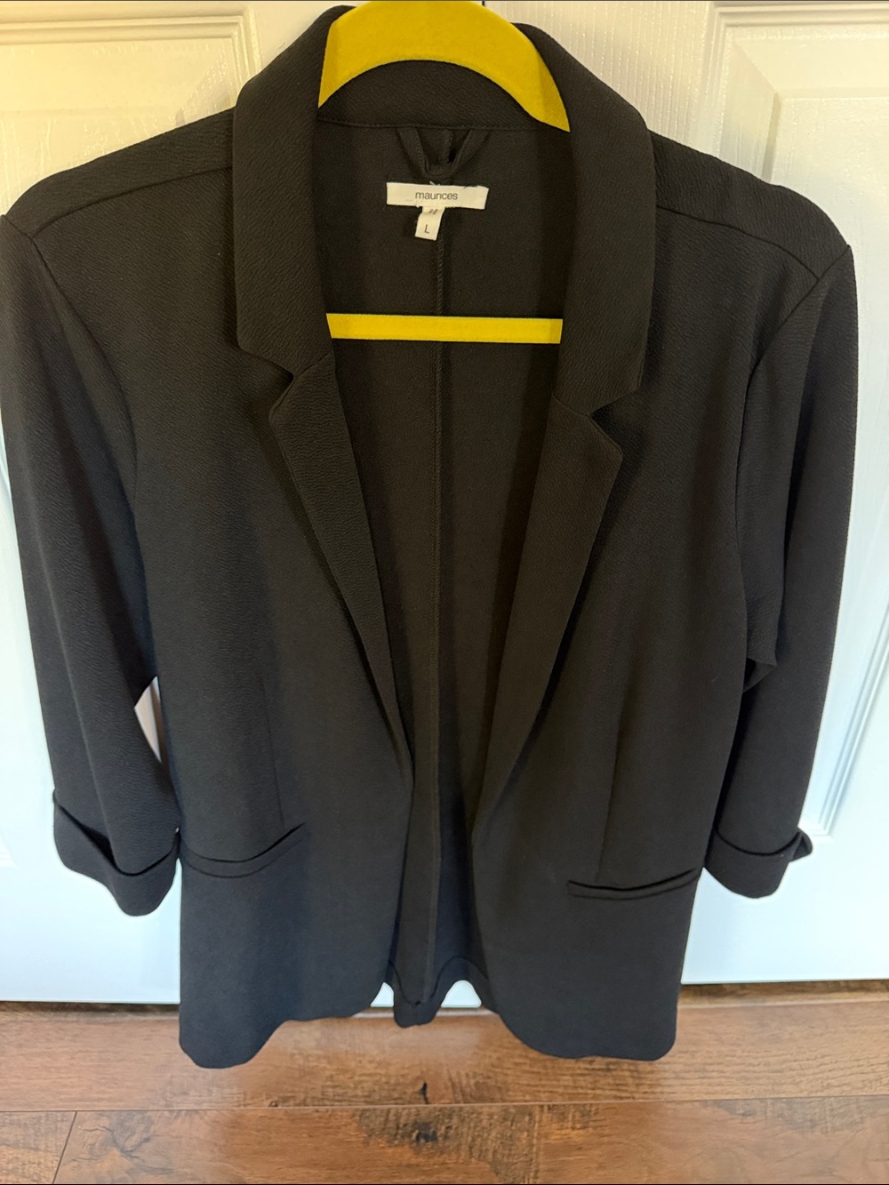 Maurices Black Open-Front Suit Blazer